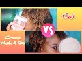 Gel Vs Moisturizer Wash and Go on 3c 4a 4b Natural Hair