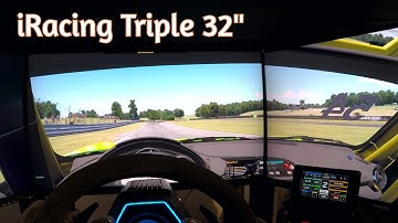 Testing iRacing Triple screen 32 inch