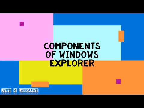 New CLASS - 5 | CBSE | COMPONENTS OF WINDOWS EXPLORER | WINDOWS 7