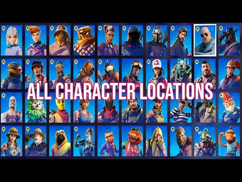 All 40 Character Npc Locations In Game In Fortnite Chapter 2 Season 5 Youtube