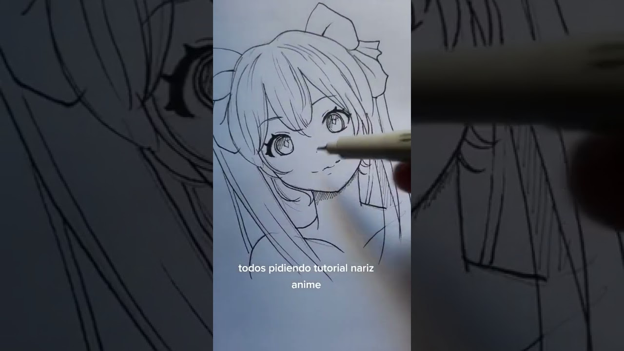 Cómo dibujar NARIZ de chica anime muy FÁCIL paso a paso 😲🤭 #shorts ...