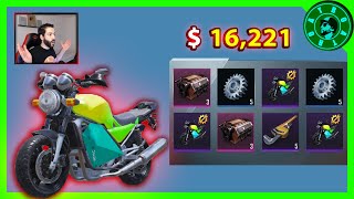 تفتيح صناديق الدراجة النارية بقيمة 16,221$ الف شدة? و توزيع شدات للمشاهدين? PUBG MOBILE