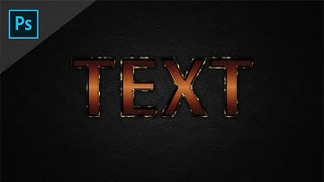 Copper Metal Text Effect  [Photoshop Tutorials]