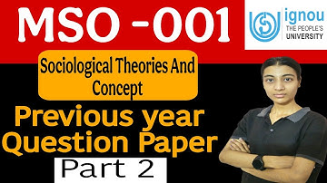 MSO 001|Questions paper| Ignou classes by Nisha|Part 1 link 👇 description box |IGNOU