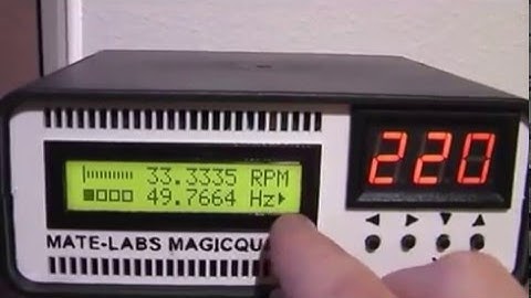 MagicQuartz Turntable Speed Box Firmware Walk-Through