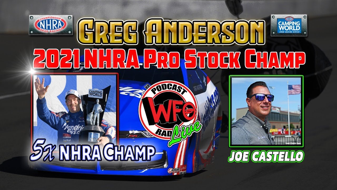 Greg Anderson - 5X NHRA Camping World Pro Stock World Champion