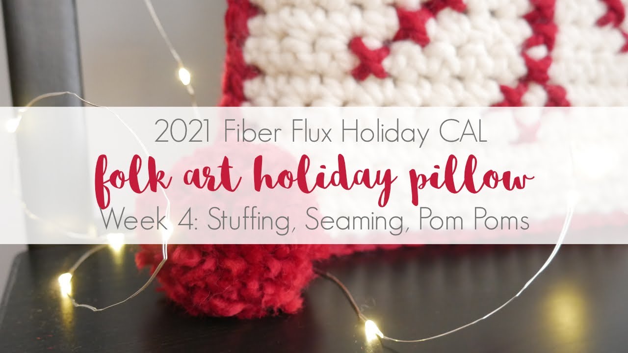 2021 Holiday CAL Week 4: Folk Art Holiday Pillow