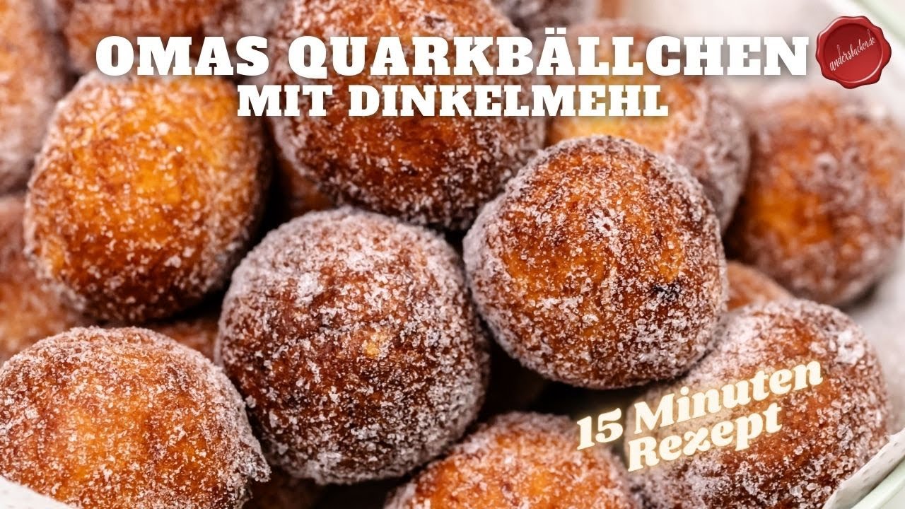 Oma`s Quarkbällchen mit Dinkelmehl, so einfach gehts! #andersbackende