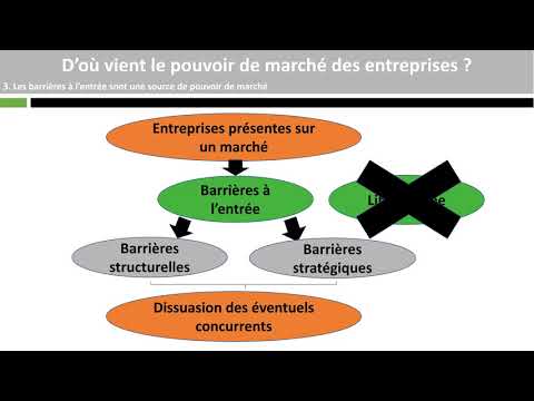 Vidéo: Barrière à l'entrée sur le marché : définition et structure