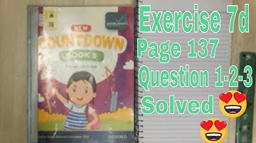 Oxford Countdown Book 5 Third Edition - Exercise 7d -  Geometry - Question   1- 2 - 3