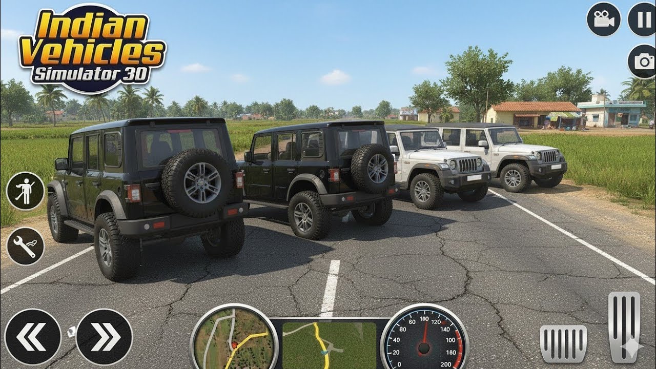 My Ultimate SUV Collection! 🚘 Showing All 4 Mahindra Thars in Indian Vehicles Simulator 3D