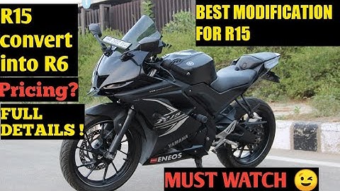Yamaha R15 V3 Modification | DB Visor | R6 Mask | Winglet | Tail tidy | Moto Explore |