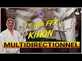 Kihon multidirectionnel  passage de grade 1er dan karate ffk