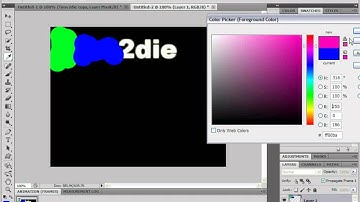 How to make rainbow text in photoshop