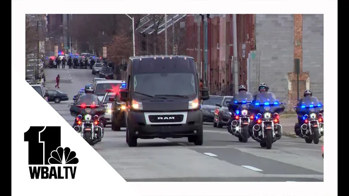 LIVE: Baltimore police procession honors Officer K...