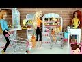 Elsa & Anna Babies Shopping at the Grocery Store - Doll Supermarket Toy - Titi Dolls