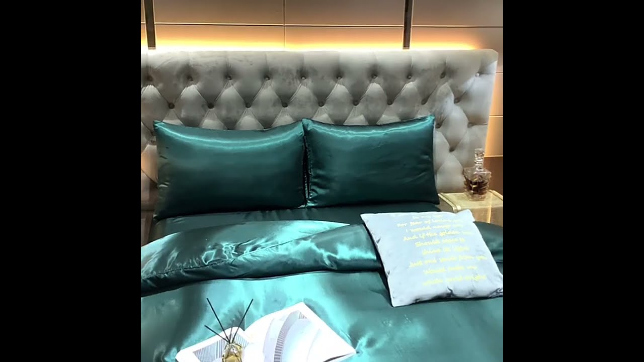 Turquoise Silk Bed Linen from the Finest Mulberry Silk - PandaSilk.com