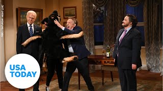 Martin Short's Doug Emhoff gets mauled by Biden's dog Major on 'SNL' | USA TODAY