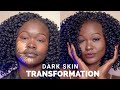 Darkskin makeup Transformation/ BEGINNER FRIENDLY. (KENYAN MAKEUP ARTIST)