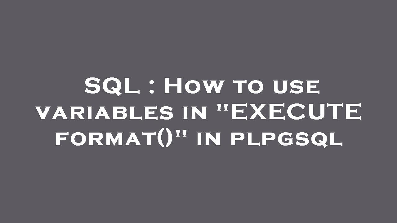 plpgsql variable assignment