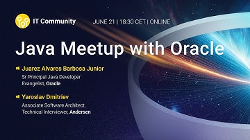 Java Tech Talk with speakers from Andersen and Oracle (eng)