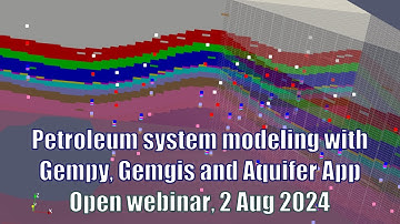 Open webinar intro: Petroleum system modeling with Gempy, Gemgis and Aquifer App - 2 Aug 2024