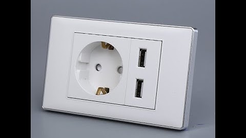 Ổ Điện Chìm Chuẩn Đức Tích Hợp 2 Cổng USB Sạc Nhanh 5V-2100mAh Màu Trắng Tenko I Tenko.com.vn