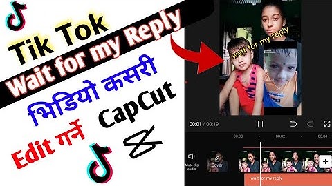 How to make Tiktok Wait for my reply video || How to edit Wait for my Reply Tiktok Rost || Reaction