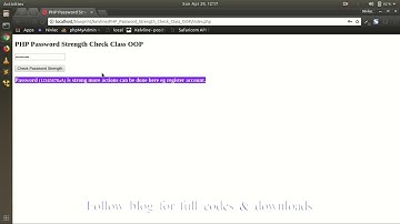 PHP Password Strength Check Class OOP
