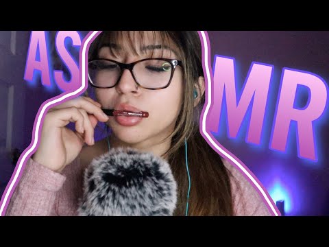 [ASMR] Nothing But Mouth Sounds | Spit Painting | Spoolie |Pen Noms|Slurping |Teeth Tapping + More