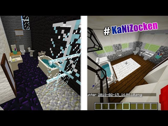 KAANS MODERNES BADEZIMMER vs NINAS MODERNES BADEZIMMER! Minecraft ... KAANS MODERNES BADEZIMMER vs NINAS MODERNES BADEZIMMER! Minecraft ...