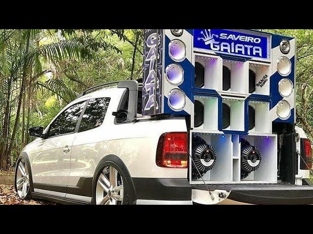 🚀Saveiro Cross com Paredão de som🤩 O carro é composto por: ✓Rodas