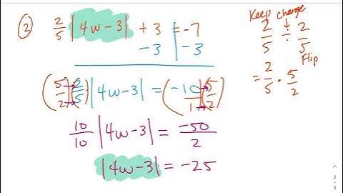 Absolute Value Equations Part 4 Video