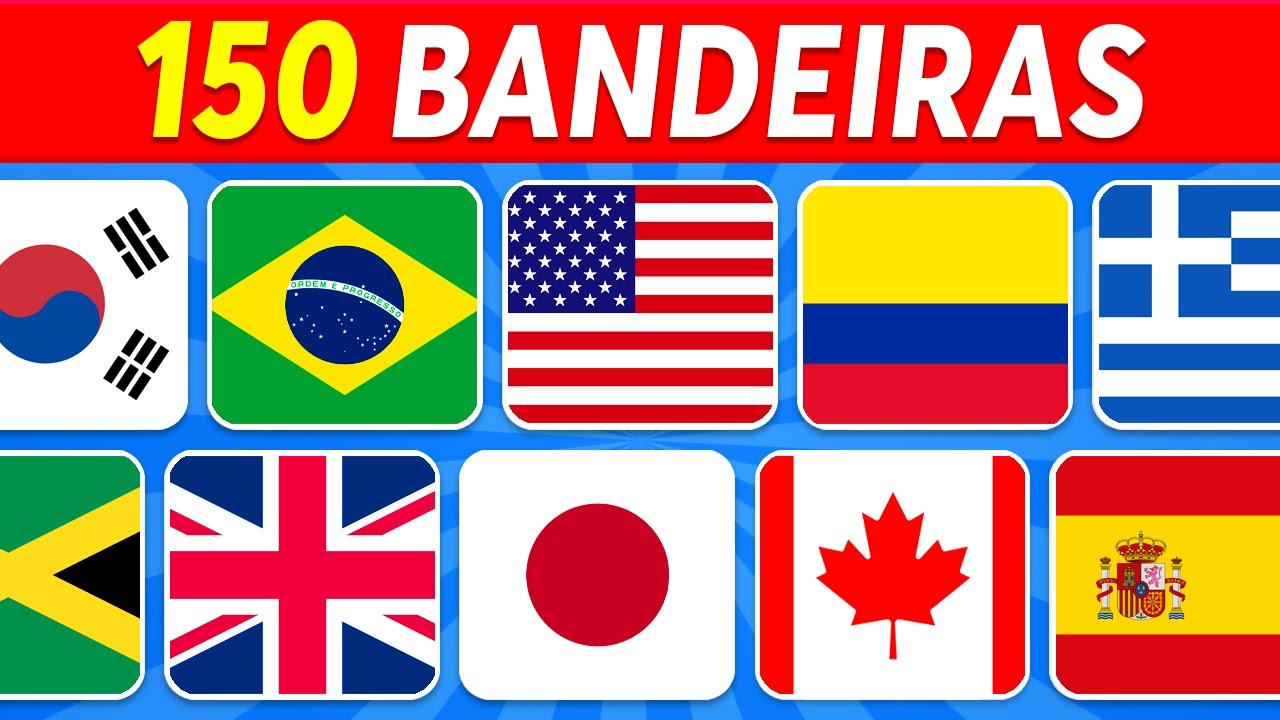 QUIZ - BANDEIRAS  🚩 DE QUE PAÍS É A BANDEIRA ? IMPOSSÍVEL