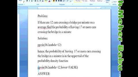 poisson Distribution in R- Programming..!!!