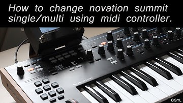 How to access single/midi command on novation summit with midi messages using morningstar mc3.