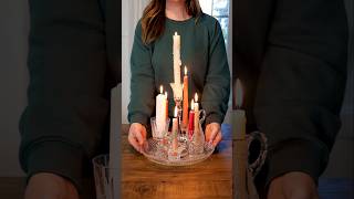 Let's make a candle tray from thrifted glassware + candles. 😍 #ThriftFlip #christmasdecorideas
