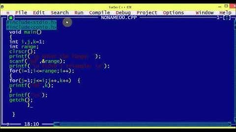 C Program to Print FLOYD triangle   C Programming Example1