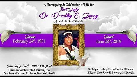 An Excerpt from Dr. Dorothy E.  Lacey's Homegoing