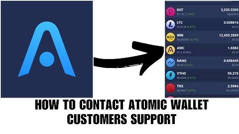 How to contact Atomic wallet customer support
