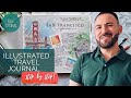 Illustrated Travel Journal made easy! 🖋🖌 Full tutorial in 7 steps 📖