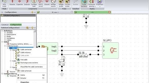 Demonstration of Cable Modelling Features in CADFEKO