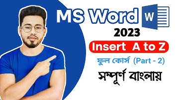 Microsoft word tutorial in Bangla 2024| Part -2 Insert | Technofy IT #msword #mswordtutoiral
