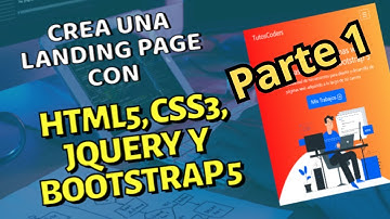 Crea una Landing Page con HTML5, CSS3, JQUERY Y BOOTSTRAP 5 - parte 1 - CURSO PREMIUM