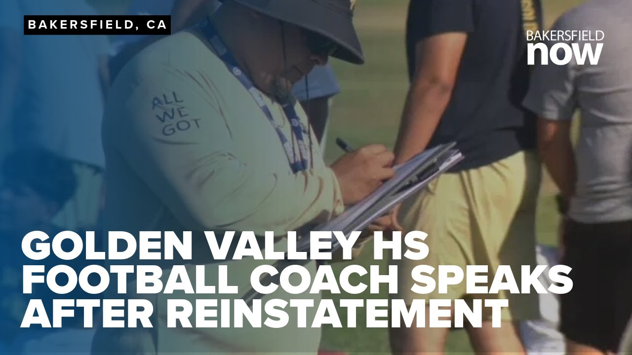 Golden Valley football coach speaks out after being reinstated - YouTube