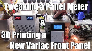 Panel meter modification & 3d-printing a new front panel for my variac