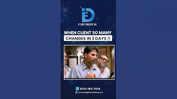 when client so many changes in 3 days! #shortsfeed #shorts #viralshorts #marketing  #respect  #top10