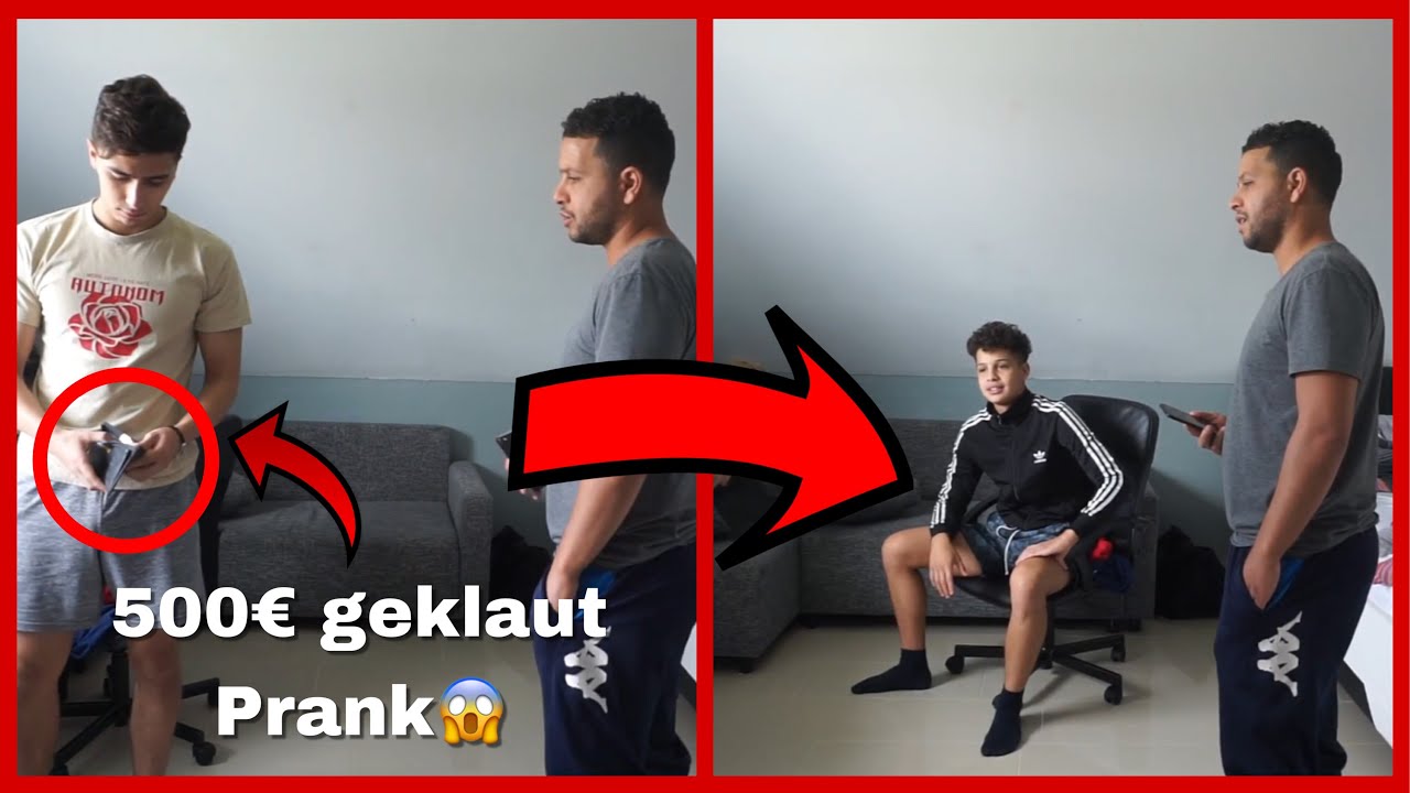 500 EURO GEKLAUT PRANK😱 (ESKALIERT) - YouTube