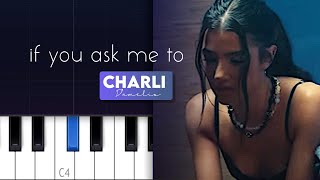 charli d'amelio - if you ask me to (Piano Tutorial)