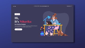 complete personal portfolio website part 1 using HTML and CSS #portfoliowebsite @creativetutorial69